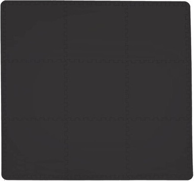 WallPops! Black Puzzle Interlocking Floor Tiles