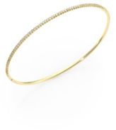 Thumbnail for your product : Roberto Coin Diamond & 18K Yellow Gold Oval Bangle Bracelet