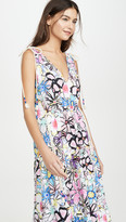 Thumbnail for your product : Mira Mikati Bold Lines Flower Print Tiered V Neck Dress