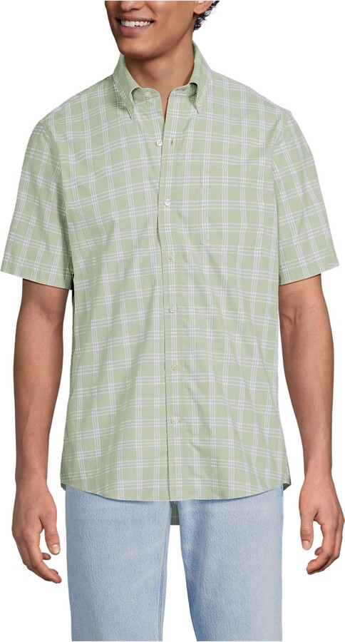 Lands' End Men's Tall Short Sleeve No Iron Twill Shirt