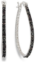 Thumbnail for your product : Black Diamond Victoria Townsend Sterling Silver Earrings, Hoop Earrings (1/4 ct. t.w.)