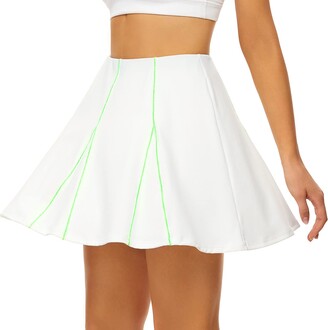 Bollé Womens Ripple Effect Print Tennis Skirt With Built In Shorts 