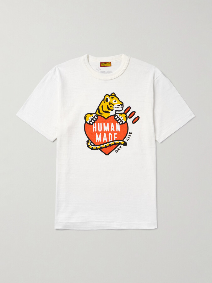 Human Made Logo-Print Slub Cotton-Jersey T-Shirt