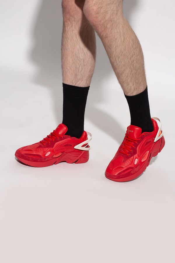 red raf simons sneakers