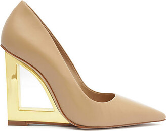 schutz white pumps