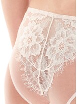 Thumbnail for your product : Evelyn Gardens White Lace Brief