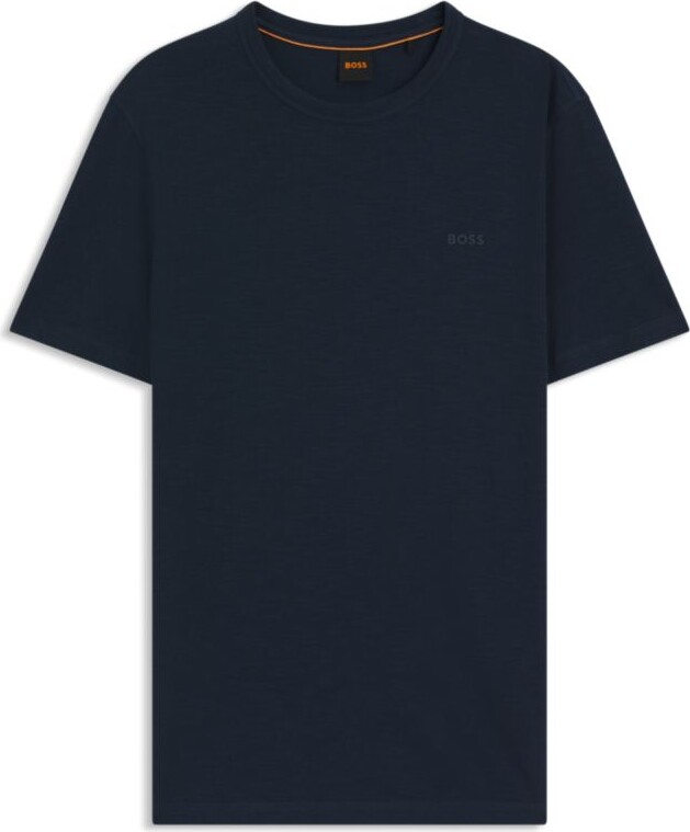 HUGO BOSS Slub-cotton T-shirt with logo detail