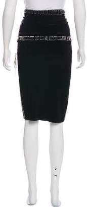 Norma Kamali Embellished Pencil Skirt w/ Tags