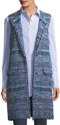 St. John Watercolor Placed Knit Vest