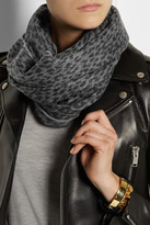 Thumbnail for your product : Saint Laurent Baby Cat leopard-print cashmere scarf