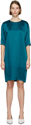Nina Ricci Blue Silk T-Shirt Dress