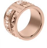 Thumbnail for your product : Michael Kors Rose Gold-Tone Pyramid Barrel Ring