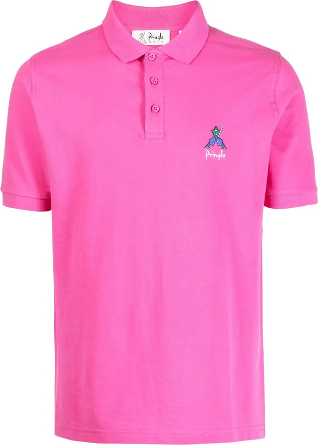 Geometric George Golf polo shirt