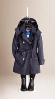 Thumbnail for your product : Burberry Cotton Poplin Detachable Hood Trench Coat