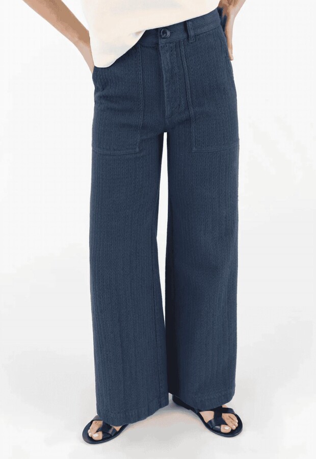 Masscob Temescal Textured Pants In Neptune
