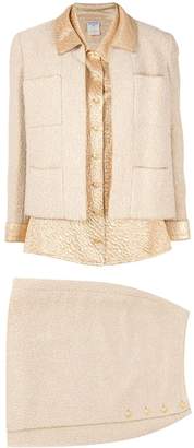 Chanel Pre Owned three-piece skirt suit