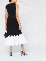 Thumbnail for your product : Alexander McQueen Sleeveless Pleated Hem Dress