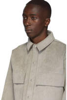 Thumbnail for your product : Fear Of God Grey Suede Shirt Jacket