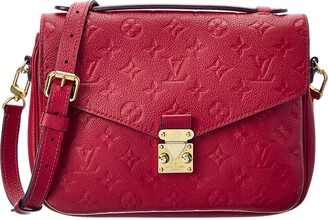 Louis Vuitton Red Monogram Empreinte Leather Pochette Metis (Authentic Pre-  Owned) - ShopStyle Shoulder Bags