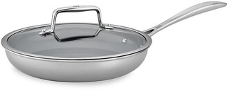 Zwilling J.A. Henckels Zwilling Clad CFX 2-Piece Stainless Steel Ceramic Nonstick Lid Fry Pan