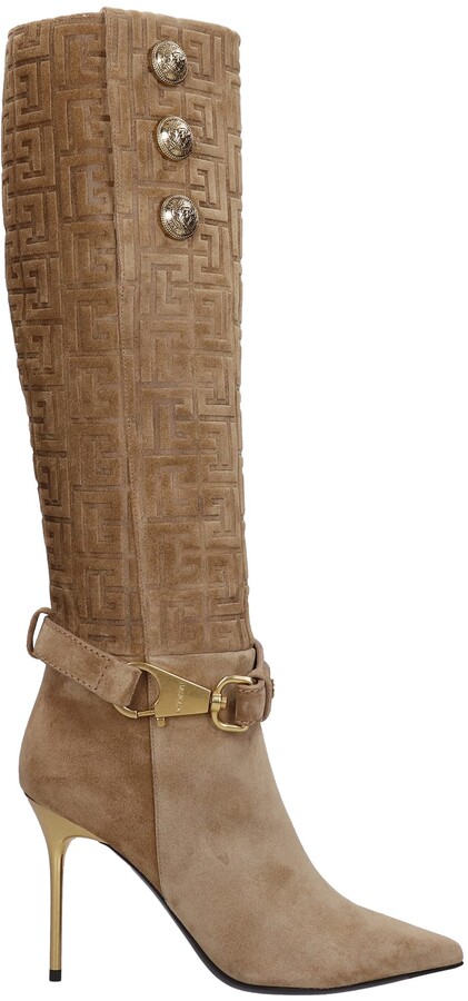 1" block heeled boots  list price $56 Details about    Mata AURORA  Beige Snake  military-look 