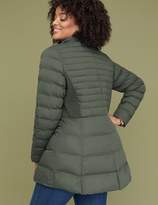 Thumbnail for your product : Lane Bryant Stretch Puffer Jacket - Ivy Green