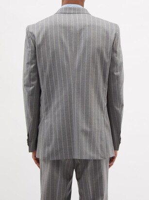 Sunflower Single-breasted Pinstripe Wool-blend Suit Jacket