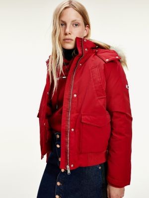 tommy hilfiger down bomber jacket