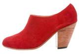Thumbnail for your product : Dieppa Restrepo Suede Round-Toe Booties
