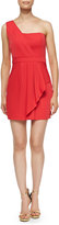 Thumbnail for your product : BCBGMAXAZRIA Vaness Pleated One-Shoulder Dress