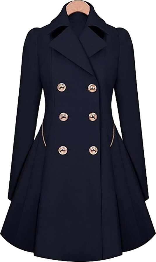 ladies military style coats uk