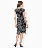 Thumbnail for your product : Lauren Ralph Lauren Cap-Sleeve Polka-Dot Dress