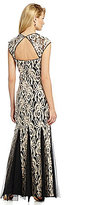 Thumbnail for your product : Betsy & Adam Sequined Cutout Gown