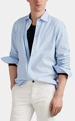 Massimo Alba Men's Cotton Chambray Shirt - Lt. Blue