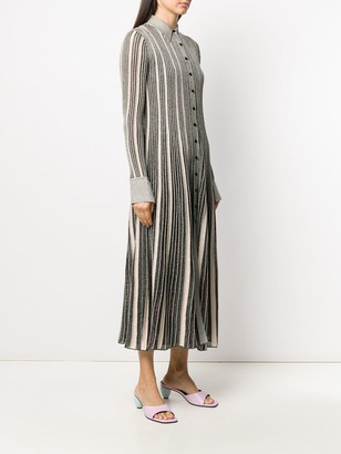 M Missoni Striped Shirt Midi Dress