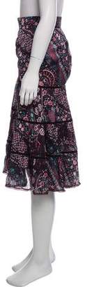 CNC Costume National Silk Knee-Length Skirt w/ Tags