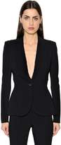 Antonio Berardi Single Breasted Cady & Jersey Jacket
