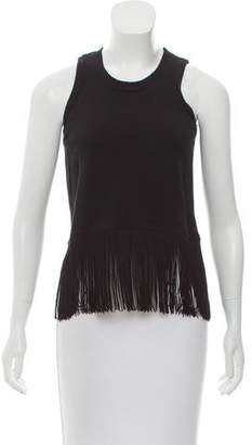 Timo Weiland Sleeveless Fringe-Trimmed Top