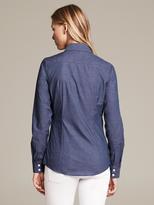 Thumbnail for your product : Banana Republic Fitted Non-Iron Chambray Shirt