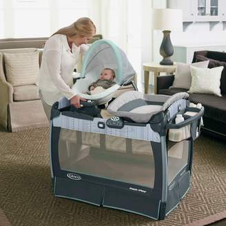 Graco Pack 'n Play Playard with Nuzzle Nest Sway Seat in Mason