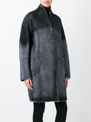 Avant Toi pilling effect coat - women - Polyester/Spandex/Elastane/Viscose/Merino - M