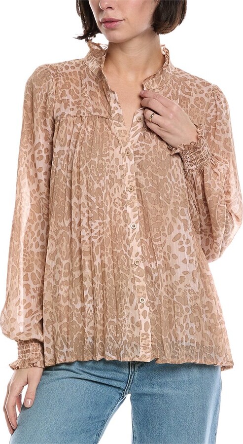Fate Accordion Pleated Chiffon Blouse