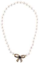 Thumbnail for your product : Van Cleef & Arpels 18K Diamond & Sapphire Clasp W/ Pearl Strand