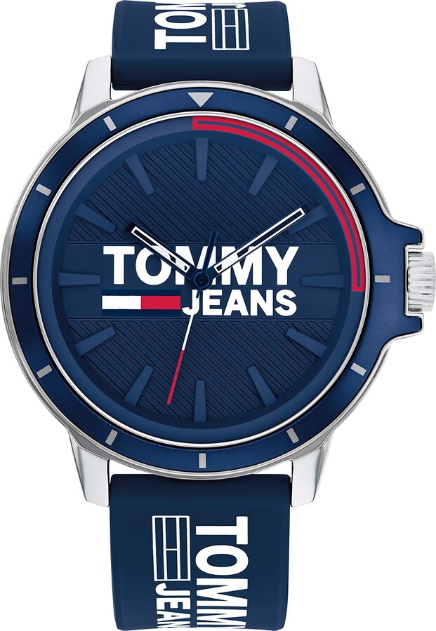 Tommy Hilfiger Men's Quartz Brass and Silicone Strap Casual Watch -  ShopStyle