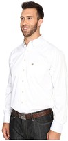 Thumbnail for your product : Ariat Big Tall Solid Twill Shirt (White) Men's Clothing