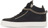 Thumbnail for your product : Giuseppe Zanotti Black Chain May London High-Top Sneakers
