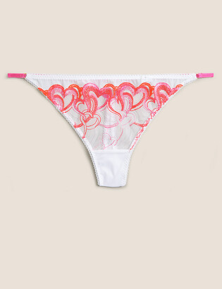 Marks and Spencer Heart Embroidery Low Rise Thong