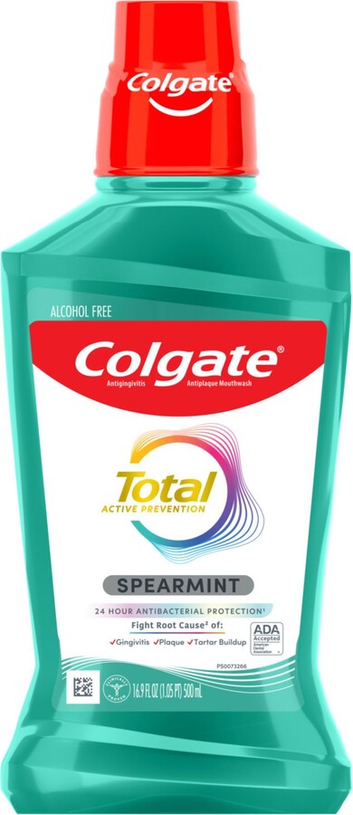 Colgate Total Advanced Pro-Shield Mouthwash, Spearmint, 16.9 OZ
