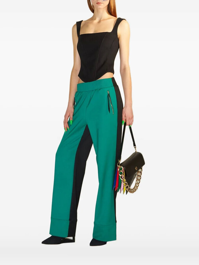 Sara Battaglia Square-Neckline Corset Top