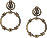 Thumbnail for your product : Gianfranco Ferré Pre-Owned 1990s Rhinestone-Embellished Dangling Hoop Earrings